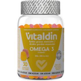Gomas Suplemento Ómega 3 Sem Açúcar Vitaldin 30 Un