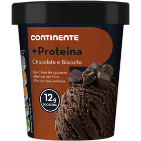 Gelado Proteína Biscoito Continente 500 ml