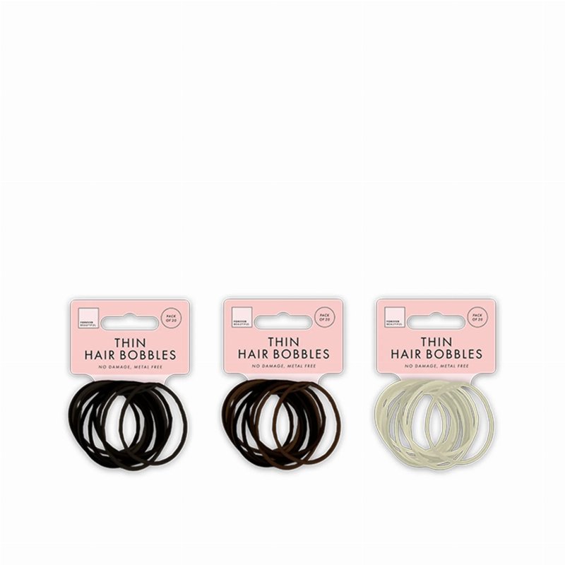 Elásticos Finos Para Cabelo Sortidos 20 Un