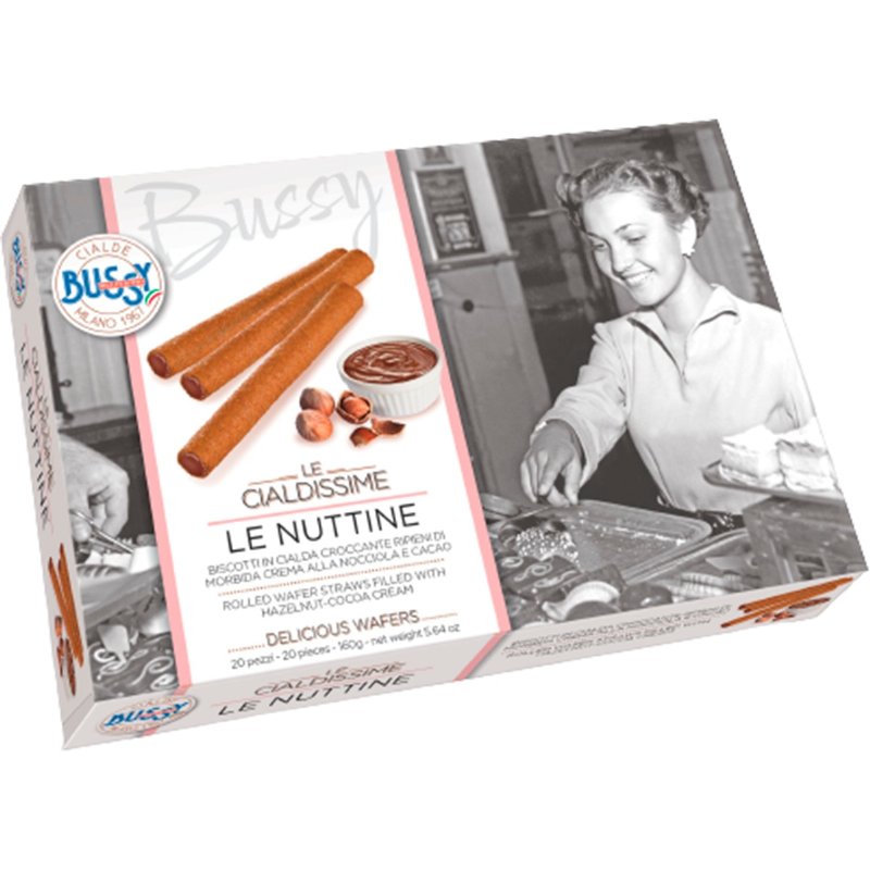 Wafer Para Gelado Rolos De Avelã 20 Unidades 160 g