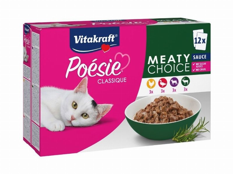 Comida Húmida Gato Vitakraft Poesie Meaty Choice 12X85 g