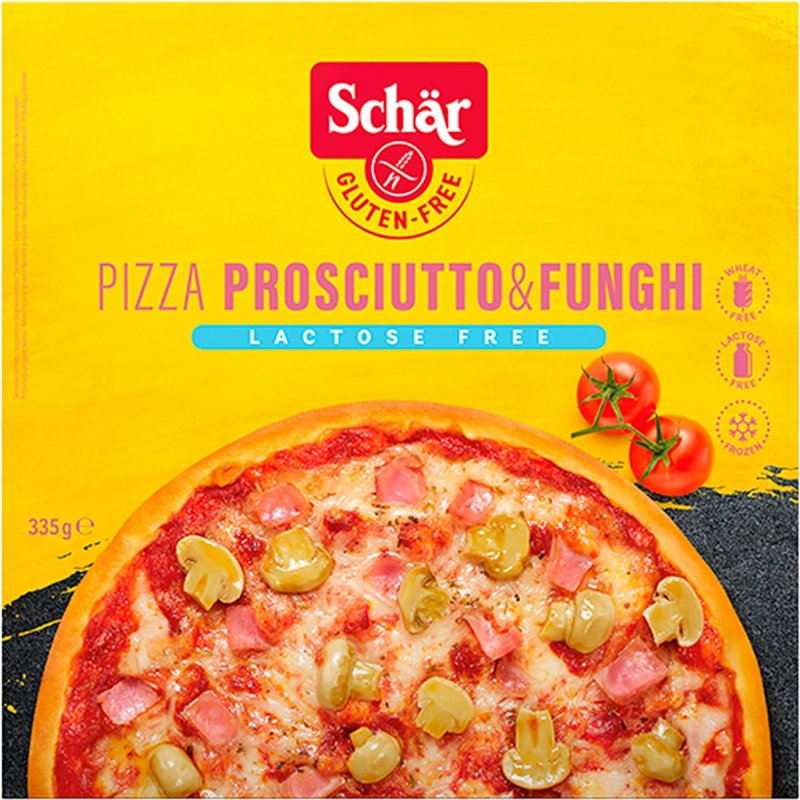 Pizza Congelada Sem Lactose Fiambre E Cogumelos 335 g