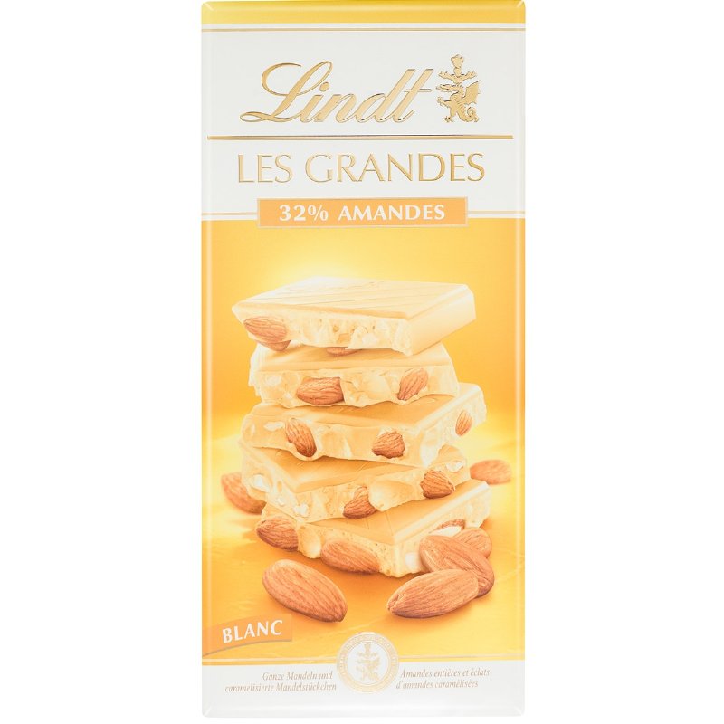Le Grandes Chocolate Branco 32% Amêndoas 150 g