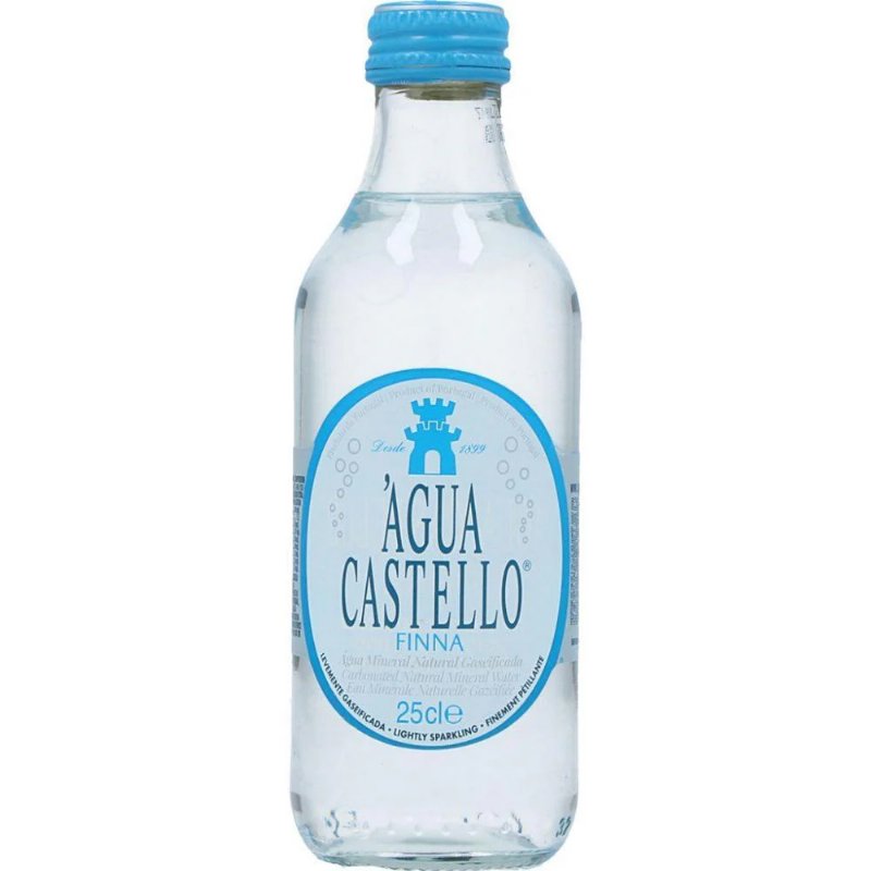 Água Mineral Natura Gaseificada Fina Castello 250 ml