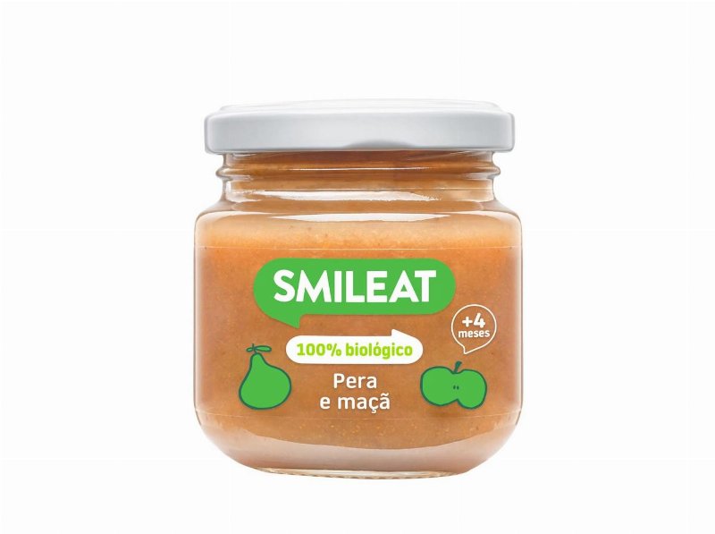 Boião Fruta Smileat Bio Pera E Maça 130 gr