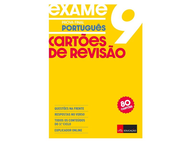 Livro Cartões De Revisão - Exame Português 9