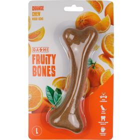 Snack Para Cão Osso Mordedor Madeira Fruity Bone Laranja L Dashi 1 Un