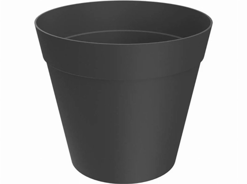 Vaso De Plástico Gardenstar Preto Ø30Cm
