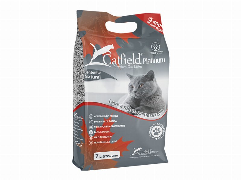 Areia Aglomerante Catfield Platinum 7 l