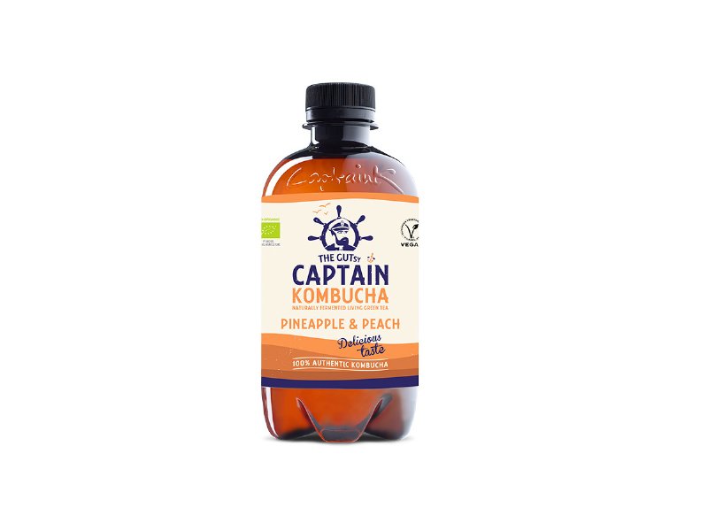 Kombucha The Gutsy Captain Ananás Bio 400 ml (Sdr)