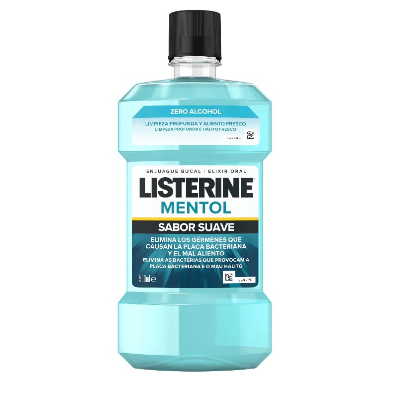 Elixir Listerine Menta Suave 500 ml