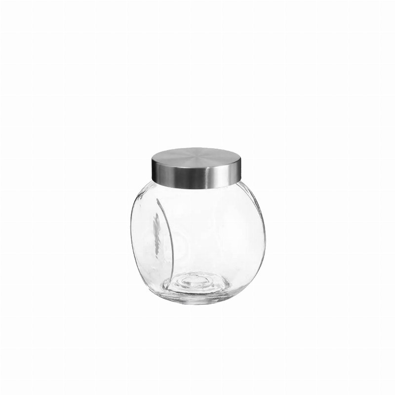 Frasco Vidro  Bomboneira Tampa Inox 2,1 l