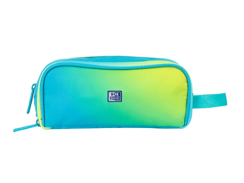 Estojo Oxford Gradient Lime 3 Fechos 22X10X8Cm