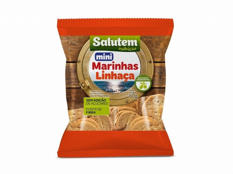 Bolachas Salutem Mini Marinhas Linhaça 50 g