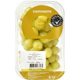 Uva Branca Sem Grainha Continente 500 gr