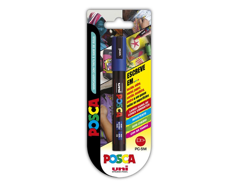 Marcador Uni-Ball Posca Pc-5M Cores Sortidas