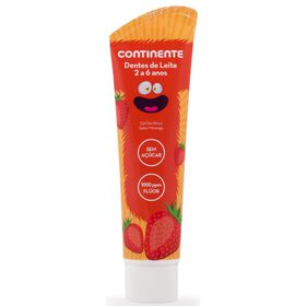 Pasta De Dentes De Leite Criança Morango 2 A 6 Anos Continente 100 ml