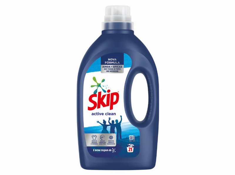 Detergente Roupa Máquina Liquído Skip Líquido Active Clean 21D