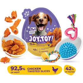 Snack Ovo Surpresa Para Cão Frango Joy&Toy 20 g
