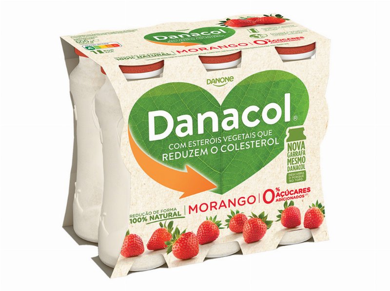 Danacol Danone Líquido Morango 6X100 g