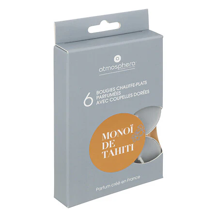 Hkh Conjunto 6 Tealights Perfumados Monoi De Tahiti