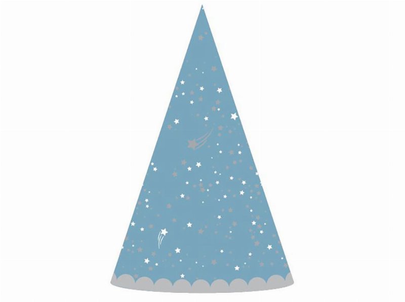Chapéu Cartão Actuel Little Star Azul 6Un