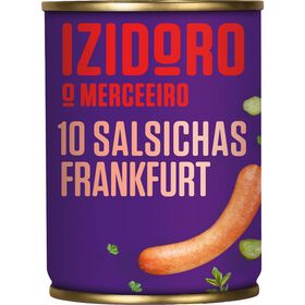 Salsichas Frankfurt Lata 10 Un Izidoro 350 gr (Peso Escorrido 250 gr)
