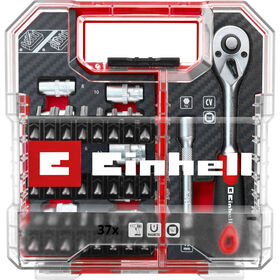 Conjunto Bits Com Chave Roquete 37 Peças Einhell 1 Un
