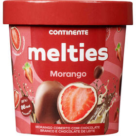 Melties De Morango Coberto Com Chocolate Branco E Chocolate De Leite Continente 150 gr