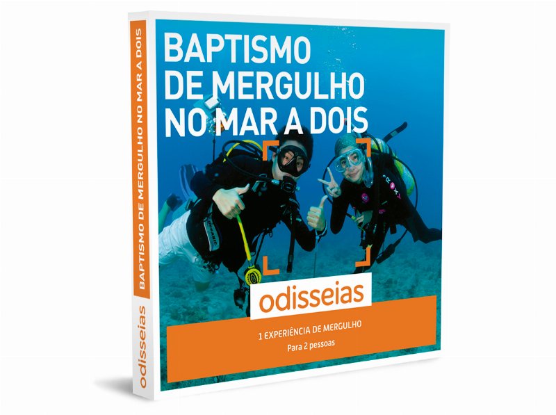 Pack Presente Odisseias - Baptismo De Mergulho No Mar A Dois " " Experiências De Aventura