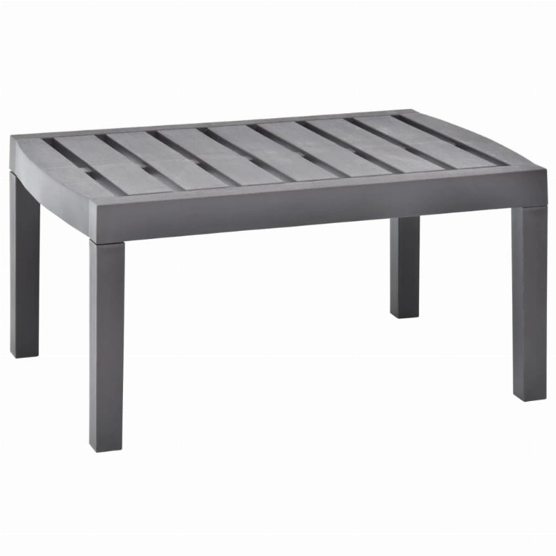 Hkh Mesa De Jardim 78X55X38 Cm Plástico Moca - Cinzento