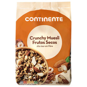 Muesli Crunchy Frutos Secos Continente 500 gr