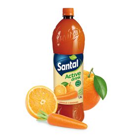Refrigerante Sem Gás Laranja E Cenoura Santal 1,5 Lt