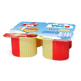 Queijinho Morango E Baunilha Suissinho Duo Mix Infantil Yoco 360 gr (4 Un)