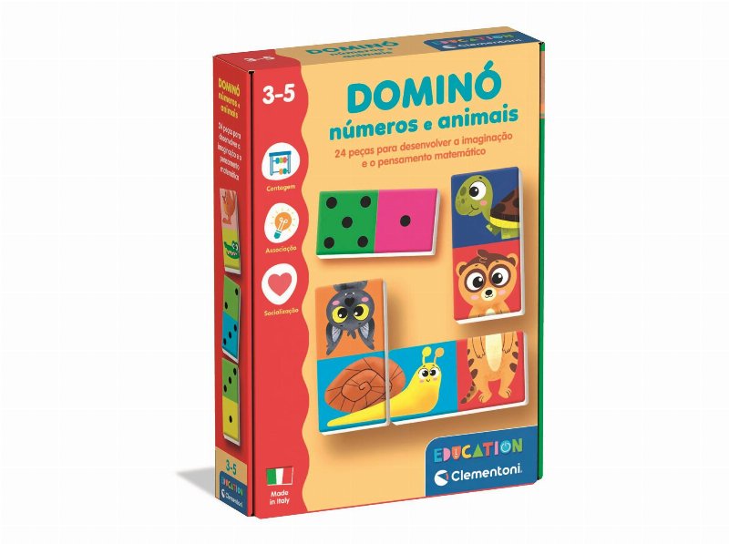 Dómino Clementoni Números E Animais