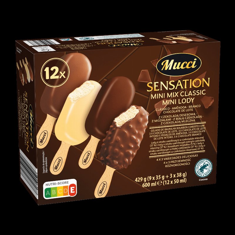Gelado Mini Mix De Chocolate 600 ml