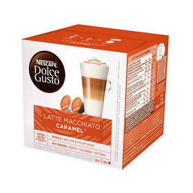Cápsulas De Café Latte Caramel Macchiato Nescafé Dolce Gusto 16 Un