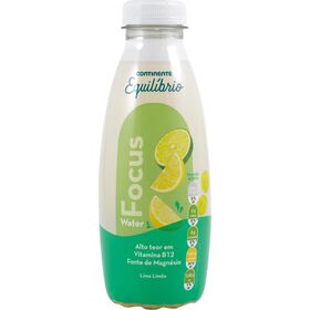 Água Vitaminada Sem Gás Focus Limão E Lima Continente Equilíbrio 500 ml