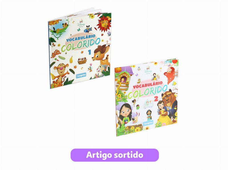 Livro Vocabulário Colorido Disney Modelos Sortidos