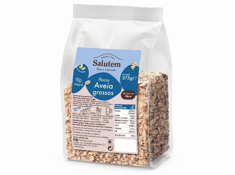 Flocos Salutem Aveia Grossos Integrais 375 g