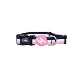Coleira Para Cão Stripes3 Rosa E Preto Xs Dashi 1 Un