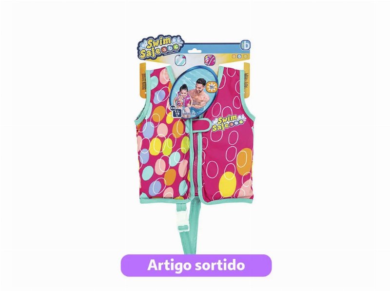 Colete Natação Bestway S/M - 11-19 kg Cores Sortidas