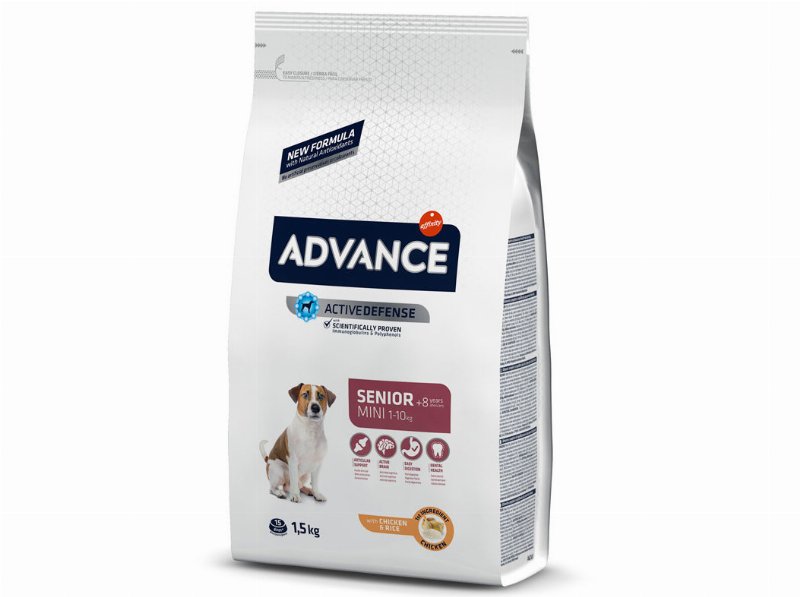 Ração Cão Mini Senior Advance Frango/Arroz 1.5 kg*