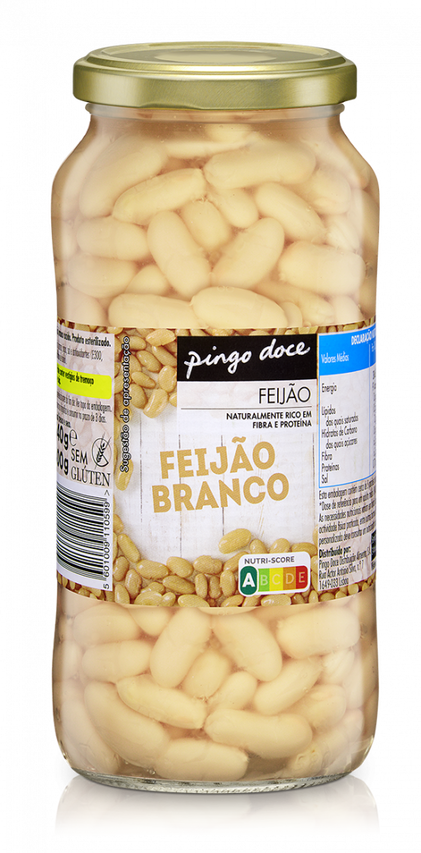 Feijão Branco Cozido Em Frasco Pingo Doce 0.4Kg