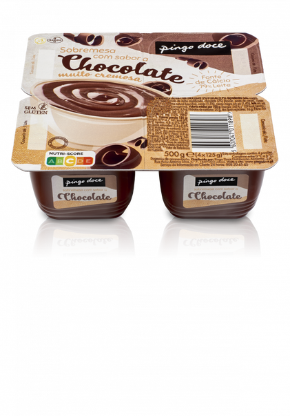 Sobremesa Láctea De Chocolate Pack 4 Pingo Doce 0.5Kg