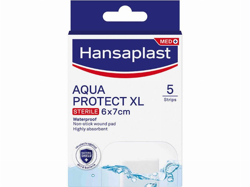 Pensos Hansaplast Med Aquaprotect Xl 6X7Cm 5Un