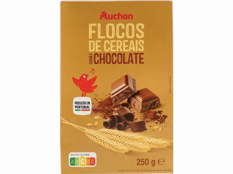 Flocos De Cereais Auchan Com Sabor A Chocolate 250 g