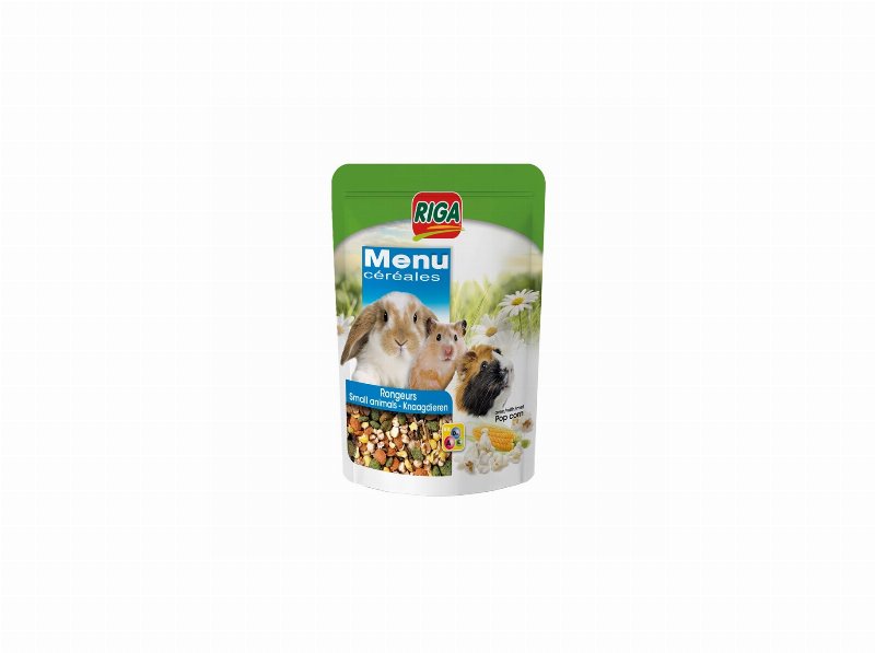 Alimento Para Roedor Riga Menu Cereais Pipocas 500 g
