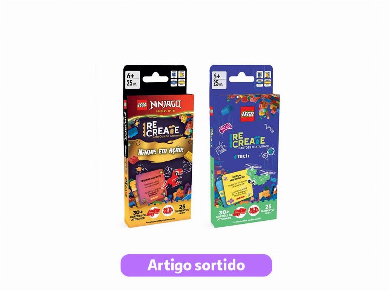 Ninjago & Tech Lego Cartão Atividade Modelos Sortidos