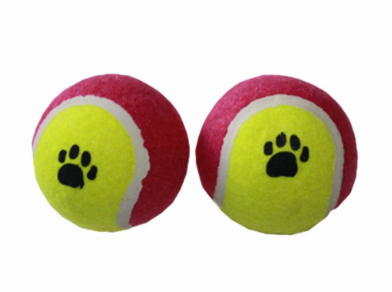 Brinquedo Cão Bola Tenis Blister 2Unid